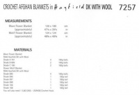 Knitting Pattern - Hayfield 7257 - DK with Wool - Crochet Afghan Blankets